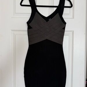 Elegant Black and Olive Women's Guess by Marciano Dress